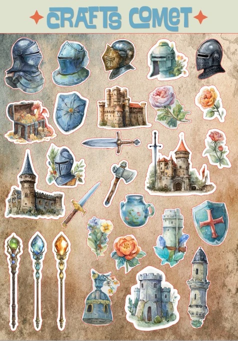 Crafts Comet Runes & Relics sticker sheet